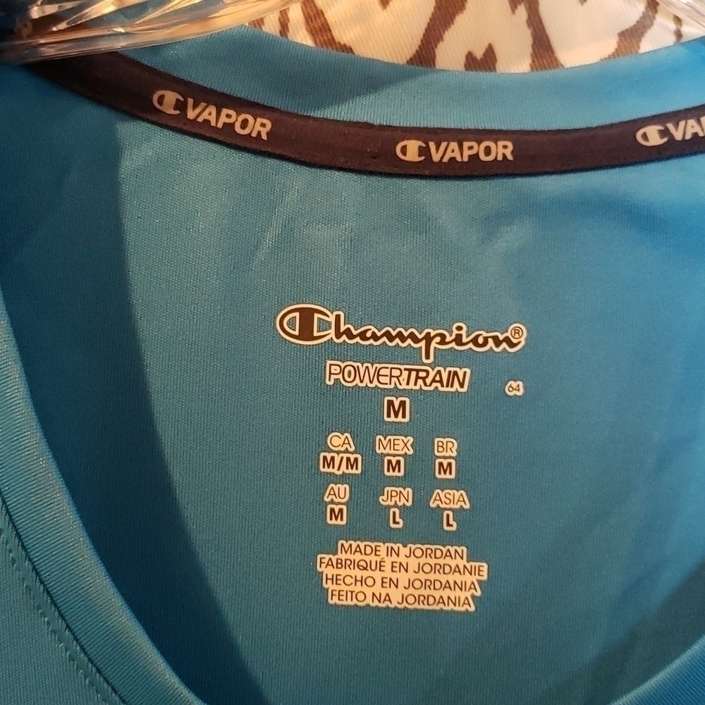 𝅺NWOT Champion Athleisure/Workout Top Sz M Teal - Picture 2 of 7